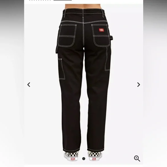 Dickies - Black Contrast Carpenter Pants - Picture 2 of 9